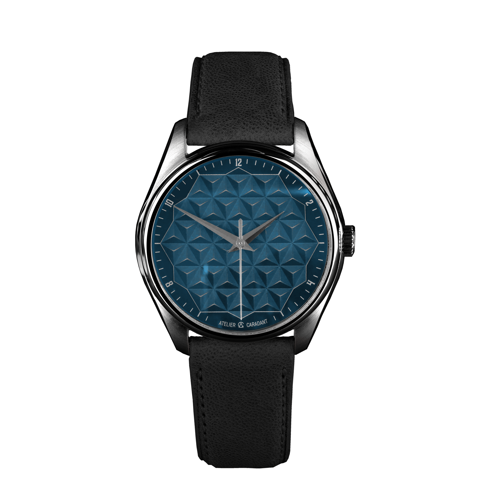 Signature Patterns Pyramides Bleu Lagune - Atelier Caradant