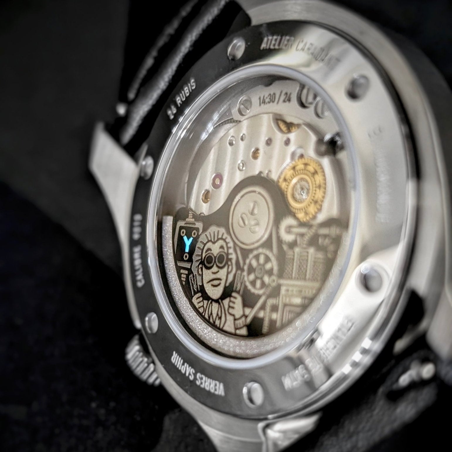 Montre Pop Culture "Timefolder" illustrée par MrSmuggler - Atelier Caradant
