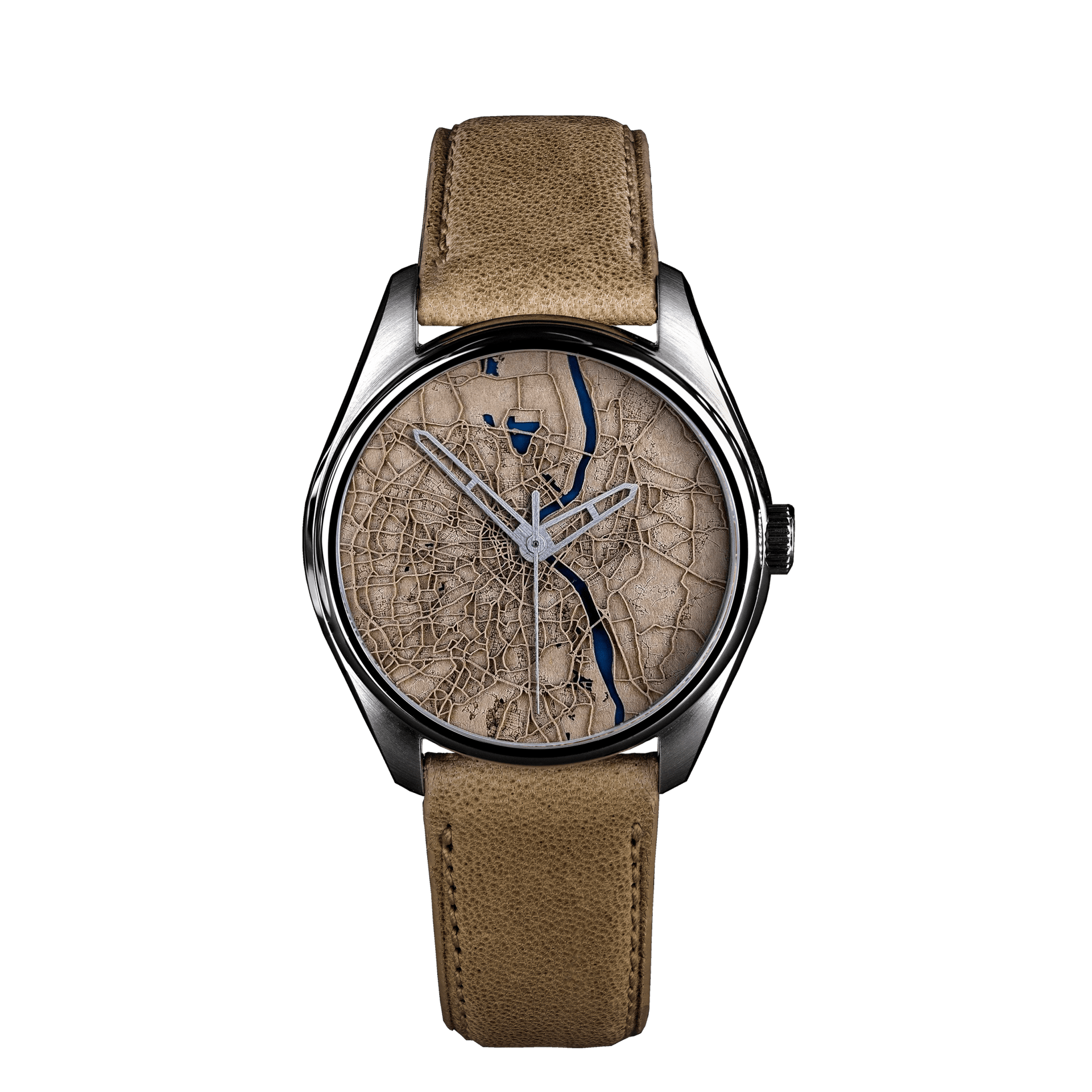 Montre Signature Bordeaux papier naturel
