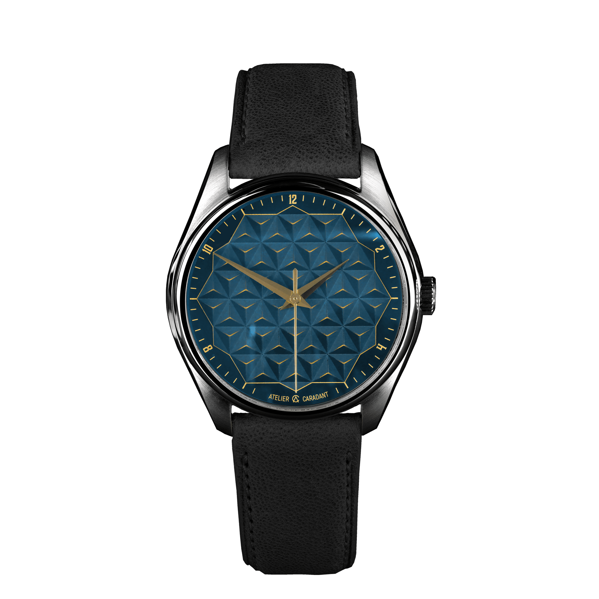 Signature Patterns Pyramides Bleu Lagune - Atelier Caradant