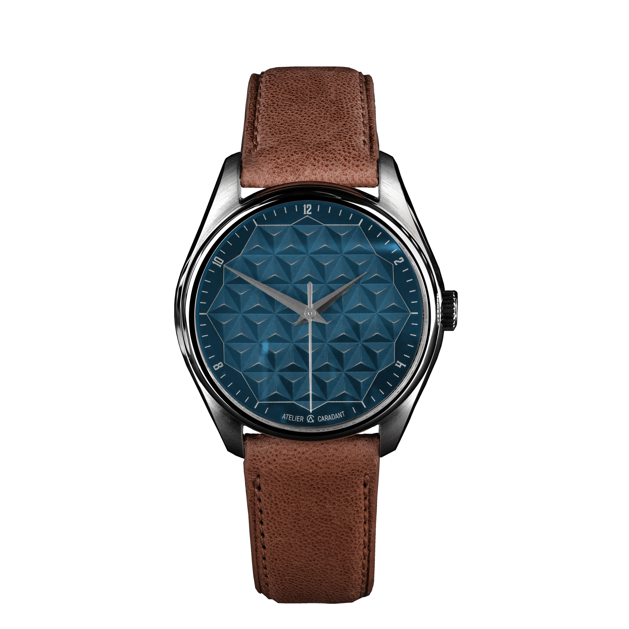 Signature Patterns Pyramides Bleu Lagune - Atelier Caradant